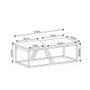 Hanah Home Verona P0024623 Juego de Mesas de Café Blanco